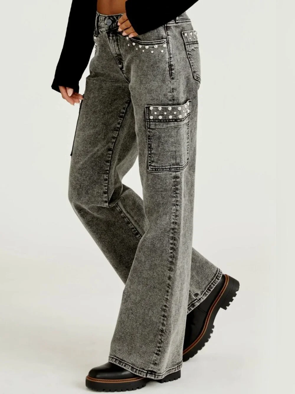 NWT Driftwood Charlee Cargo Jeans Size 27